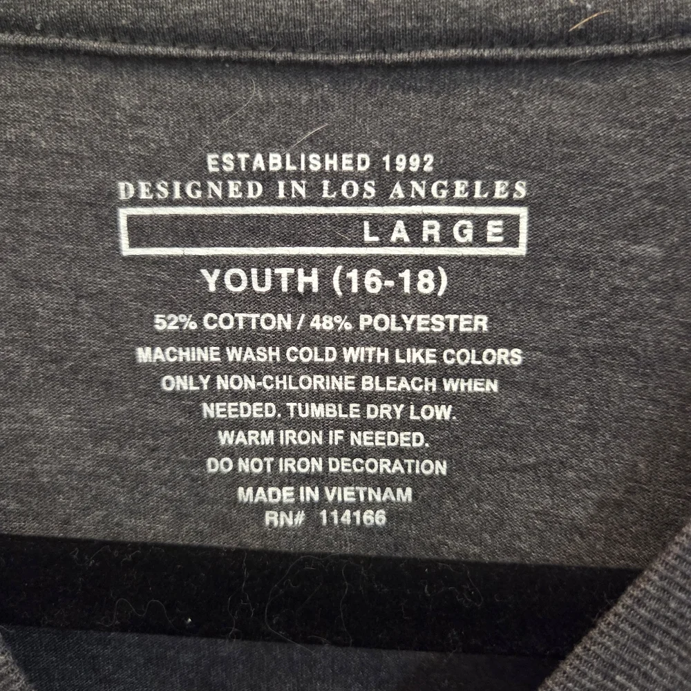 Designed in Los Angeles cotton blend tags